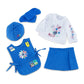 Emily Rose 18-inch Doll Daisy Girl Scout Uniform - 5-Piece Set, Blue, Officially Licensed, Model INS2086