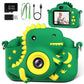 GREENKINDER Kids Dinosaur Digital Camera, 1080P HD, Compact Green, Ages 3-12, Perfect Christmas/Birthday Gift for Boys & Girls
