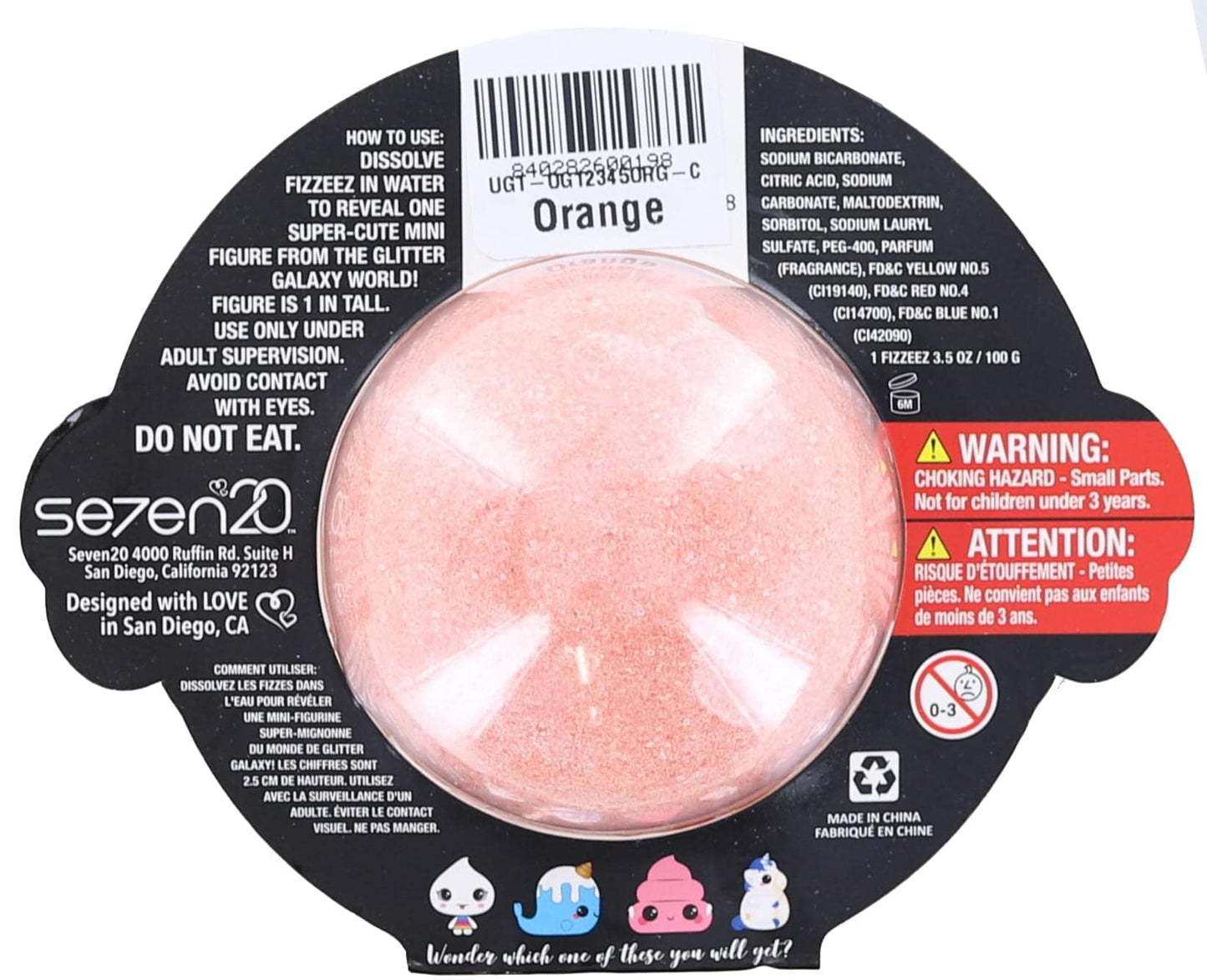 Glitter Galaxy Fizzeez Super Adorable Teeny-Tiny Surprise Toy | Orange