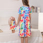 Bow Dream Girl Dress & Doll Clothes Set, Heart Shaped Print, Size 140, Polyester, Perfect for 9-10 Years