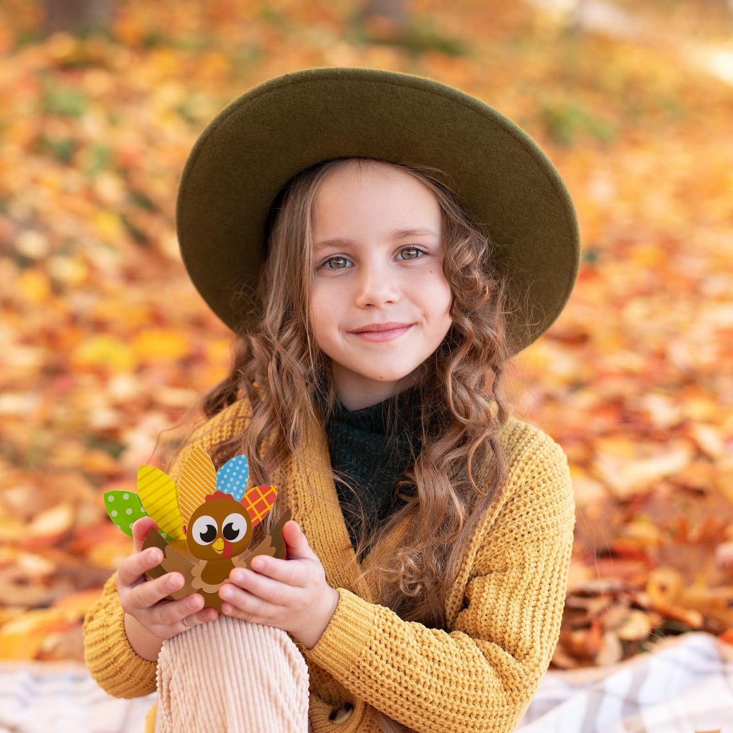 Moon Boat 20Pcs Thanksgiving Turkey Craft Kit - Fall DIY Religious Prayer Thankful Gratitude Box for School Activities