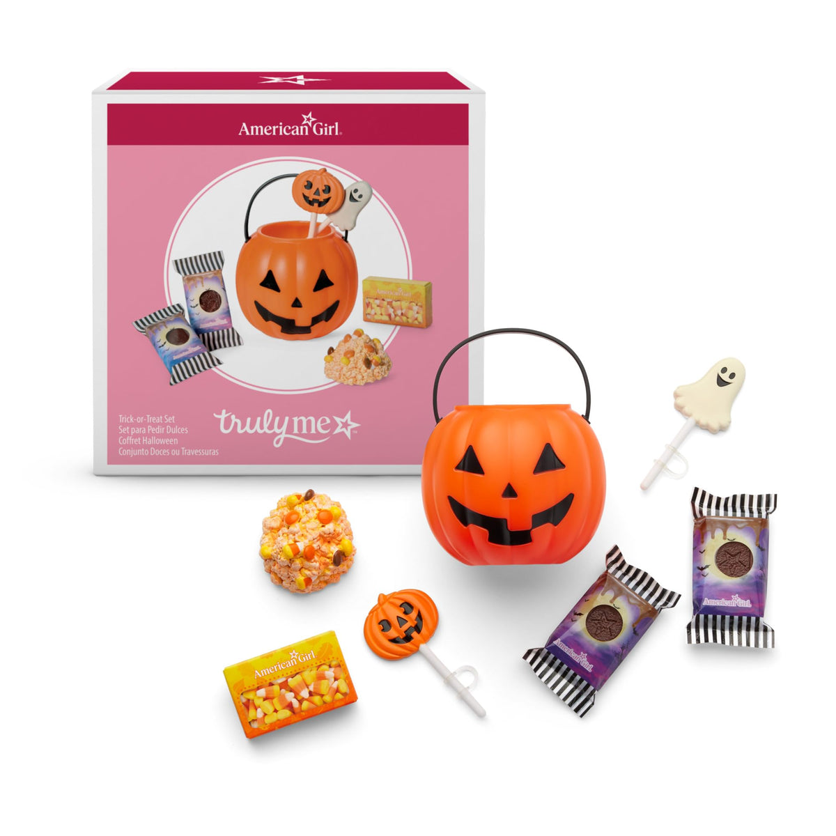American Girl, Truly Me, TrickorTreat Set, Accessories for 18inch Dolls, Halloween, Ages 6 Years+