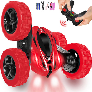 FREE TO FLY Rc Car Remote Control Toys: 4Wd Stunt Vehicle All Terrain Rechargeable Battery Race Cars for Kids Ages 4-8 Birthday