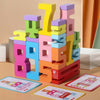 Gdaytao Wooden Number Building Blocks for Kids - 20PCS Montessori Math Toys with Stacking Games  Educational Counting Blocks for Toddlers Ages 3+  Gift Box for Birthday & Preschool Learning