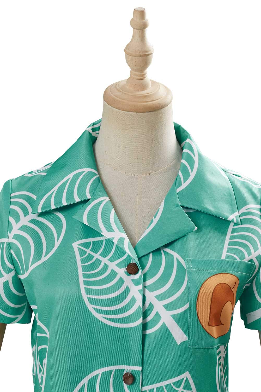 Unisex Animal Nook Tom Timmy Shirt Cosplay Costume Short Sleeve Button Up Tops,Mens,Large