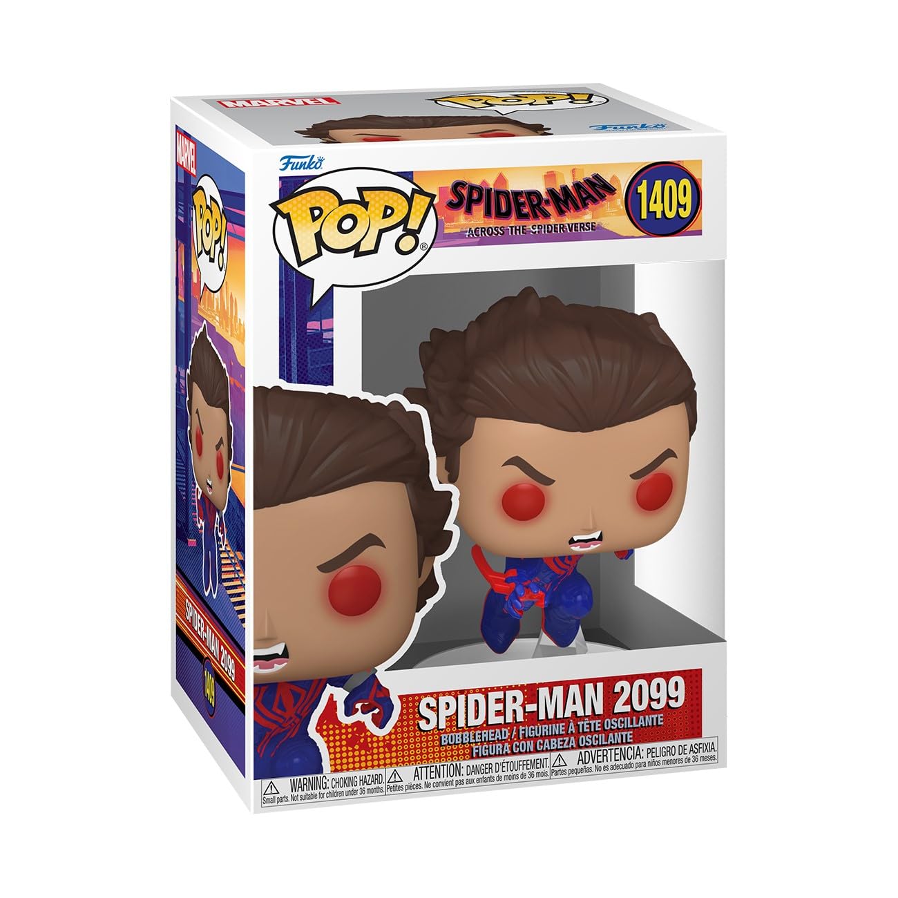 Funko Pop! Marvel: Spider-Man Across The Spider-Verse - Spider-Man 2099 - Unmasked - Collectable Vinyl Figure - Gift Idea - Offi