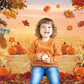 Autumn Photography Background Thanksgiving Harvest Barn Party Backdrop Pumpkin Maple Leaf Hay Wooden Decor Baby Shower Cake Tabl