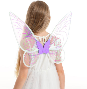 Fairy Wing,Butterfly Fairy Halloween Costume Angel Wings,Halloween Costume Sparkle Angel Wings Dress Up Party Favor Purple