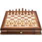 Amerous 12.8' X 12.8' Magnetic Wooden Chess Set With 2 Built-In Storage Drawers - 2 Bonus Extra Queens - Gift Packaging - Staunton Chess Pieces, Board Games Chess Sets For Adults And Kids
