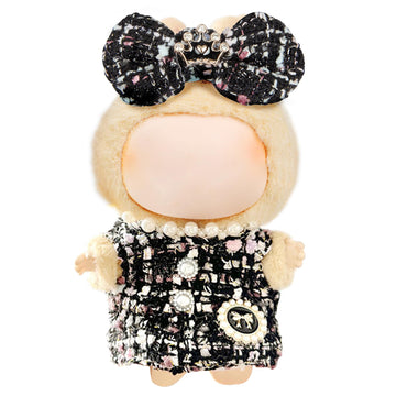 enhanced Doll Clothes - elegant Chic Style Set for 17cm Dolls  Doll Outfit for Display  Collectors  Gift - Cute Miniature Fashion Accessories - Black Crown (Clothes Only)