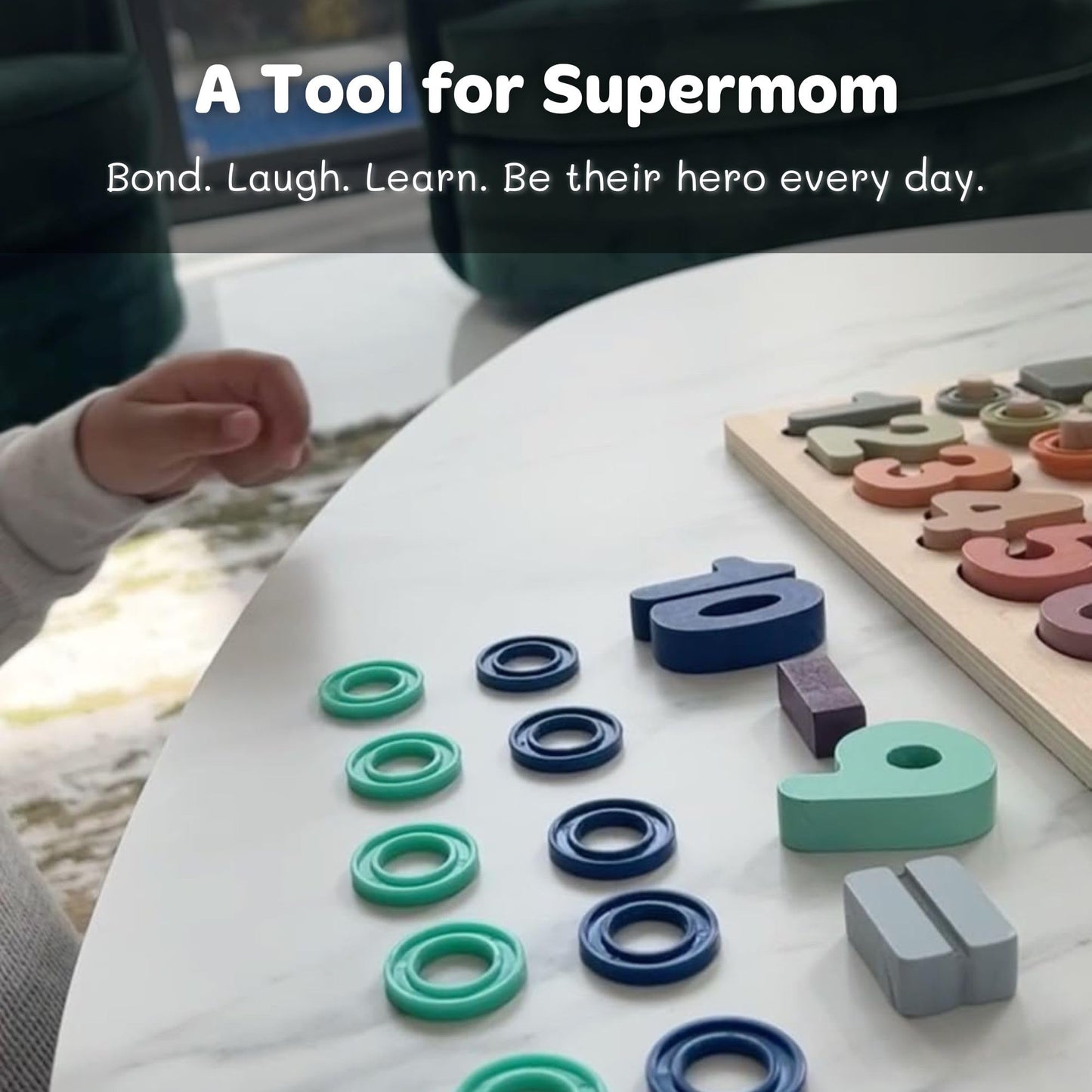 Bekilole Wooden Montessori Toys For Kids Number Puzzles Sorter Counting Shape Stacking Preschool Toys For Boy Girl Toddler Learn