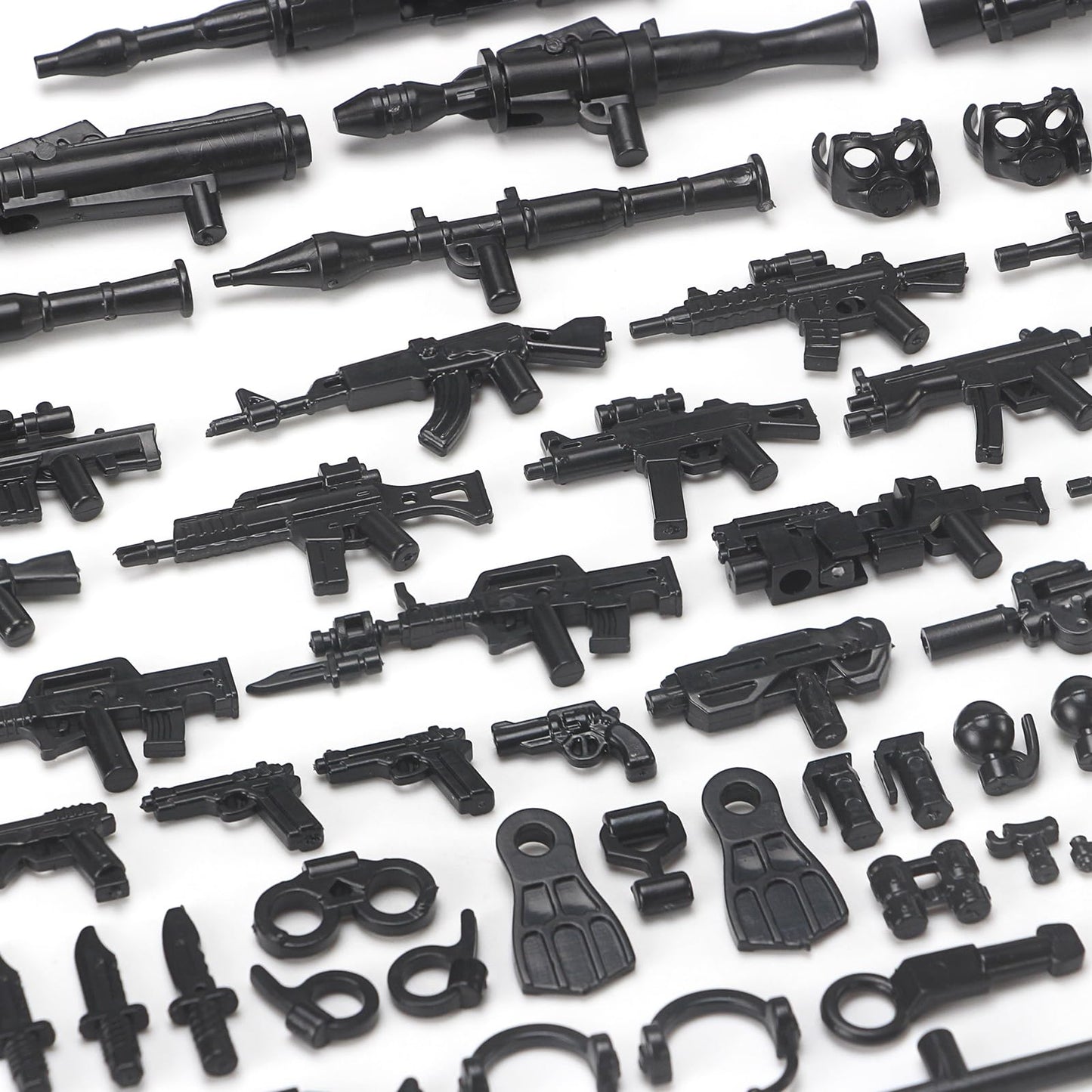 Feleph SWAT  Pack City Police Toy Set for Policeman Figures  Black Modern Military Bricks Kit Gear Accessories Building Blocks Compatible with Major Brand