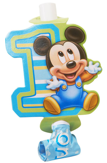 Mickey'S 1St Birthday Blowouts (8 Count)