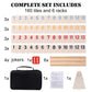 Elanbells Upgraded 2-6 Players Rummy Cube Board Game Set with 6 Wooden Racks  160 Tiles  Portable Case  Drawstring Bag and Dice  for mature-themeds Friends Night Gifts Travel Party Sharpens Brain