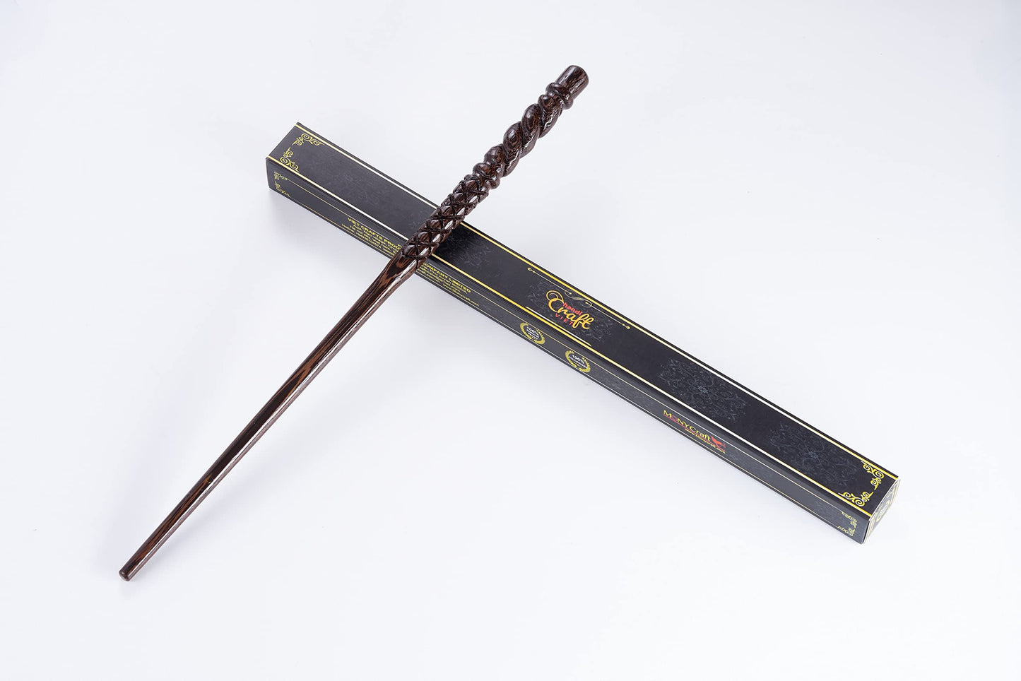 Handicraftviet - Hand Carved Wooden Magic Wand, Wizard Wands Real Wood/Wooden Wands For Magical/Collectible Cosplay Magic Fred W