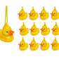 Zugar Land Cool Classic Mini Duck Necklaces (12 Pack) Yellow Duckies. Plastic. Party Favor Goodie Bag Filler