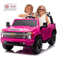 Nitoess 2 Seater 24V For 3+Years Kid'S Silverado Hd Pickup Truck Electric Car Toy Eva Tires Ride Car With Remote Control, Ride On Car For Kids,Pink…