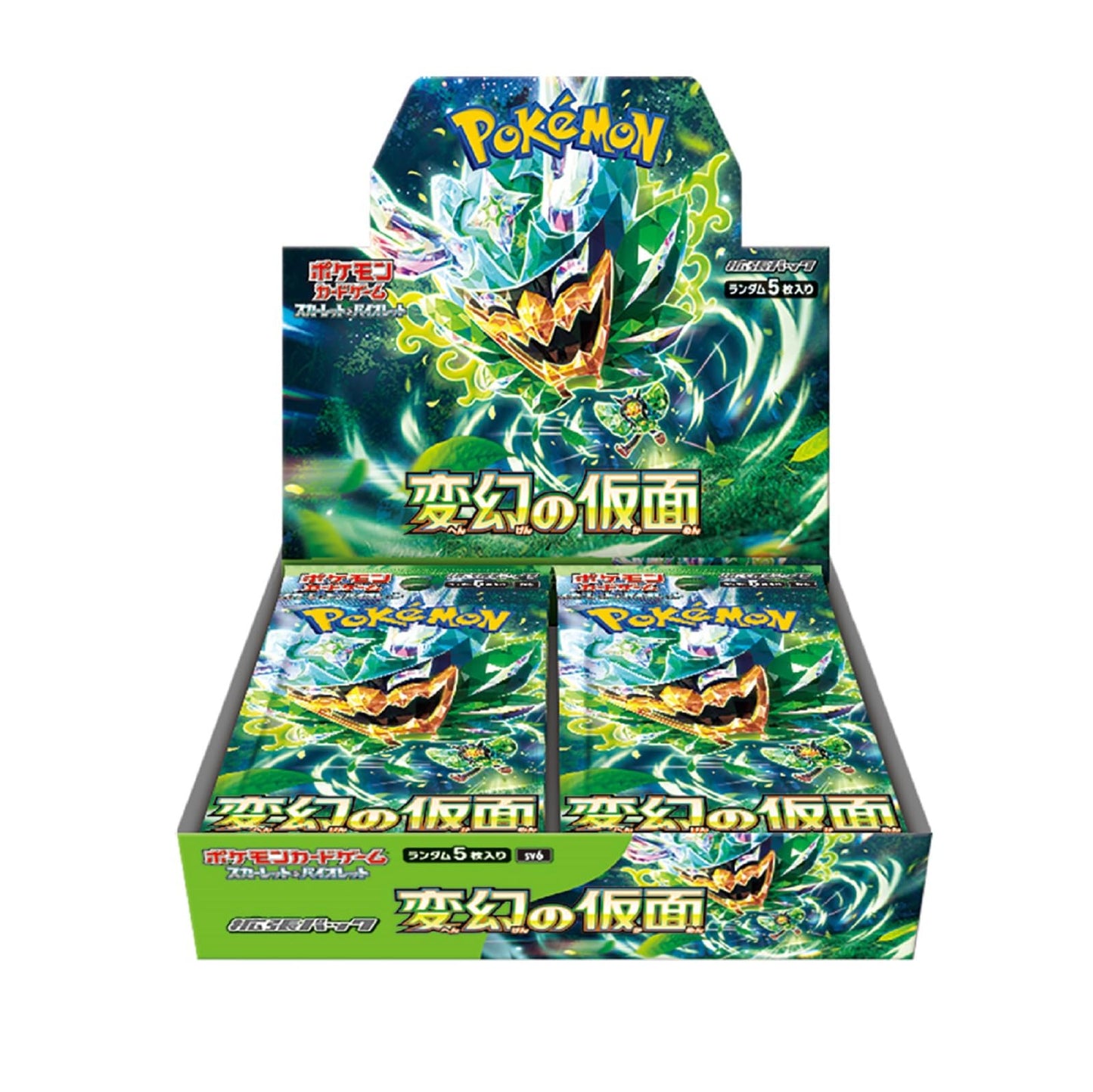 Pokemon Pokémon Card Game Scarlet & Violet Mask of Transformation Expansion Pack - Japanese Version, Paper, Model 1