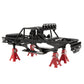 MEUS RACING MB24 SCX24 Body 5.2in 132MM Body Shell ABS+Nylon Carbon Fiber Chassis for 1/24 Axial SCX24 Bronco JLU B-17 C10(Red)