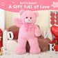 Tezituor Giant Teddy Bear, 4 Feet Soft Big Stuffed Animal Life Size 47 Inch Plush Bear Toy Valentine'S Christmas Birthday Gift For Girlfriend Kids,Pink