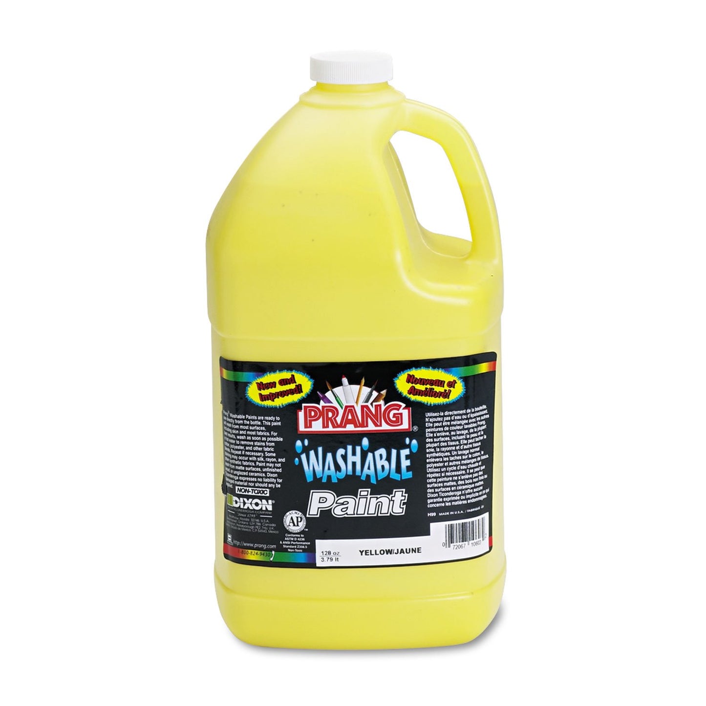 Prang 10603 Washable Paint, Yellow, 1 gal