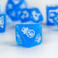HDdais Christmas Dice 7-Die Polyhedral DND Dice with Christmas Tree and Snowman Pattern Adapted for Dungeons and Dragons MTG Tab