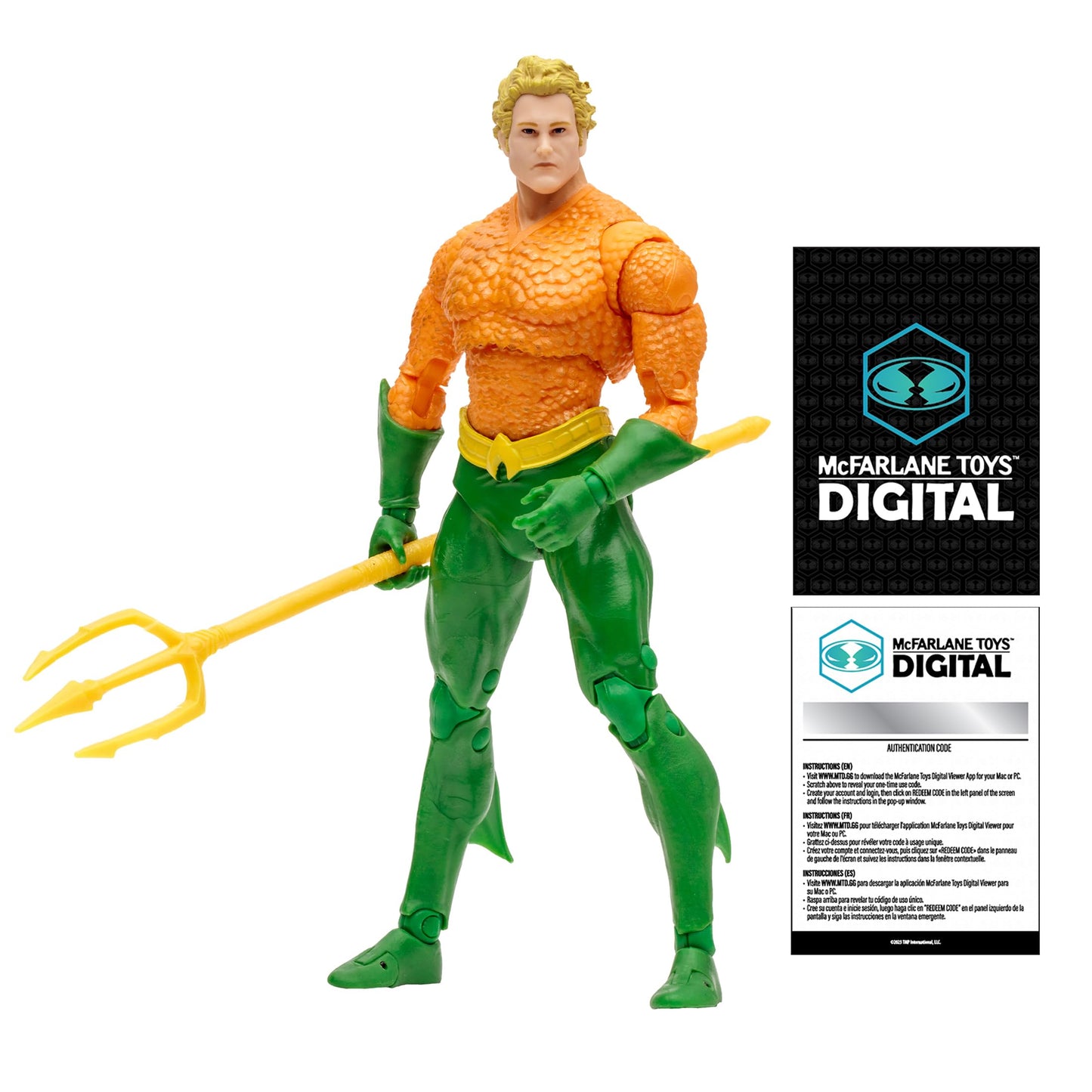 Mcfarlane Toys - Dc Direct Aquaman (Dc Classic) 7In Action Figure With Digital Collectible