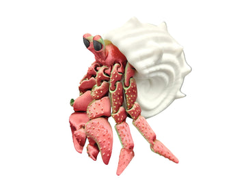 3D Printed Animals Hermit Crab Articulated Toy - Multicolor 3D Printed Toys For Fidgeting, Lifelike Soothing Experience, Satisfy