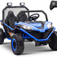 OTTARO 24V 4WD 10 AH Ride on Car Truck, Electric Car UTV 2 Seater for Kids with Metal Frame, Remote Control, Bluetooth-Purple