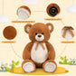 Tezituor 52 Big Teddy Bear - Fluffy Dark Brown Life Size Plush Stuffed Animal for Baby Showers, Kids & Girlfriend Gifts