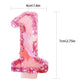 Variouslife Birthday Candles - Pink Glitter Number 1, Handmade Sequin Wax Cake Candle