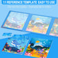 Astaron Magnetic Puzzles For Toddlers, 12-16-25 Pieces Ocean Learning Magnet Puzzles For Road Trip, Educational Travel Toys Car Plane Activities For Kids, Kids Birthday Gifts