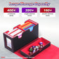PUKYO MTG Deck Box for 320+ Cards, Leather Commander Box with Dice Tray, 4 Dividers, Black&Red - Perfect for TCG/CCG Collectors