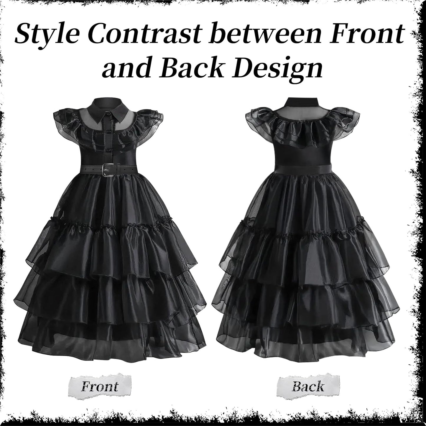 Yogfit Halloween Costume Girls Dress For Kids Perfect For Halloween, Cosplay, And Parties