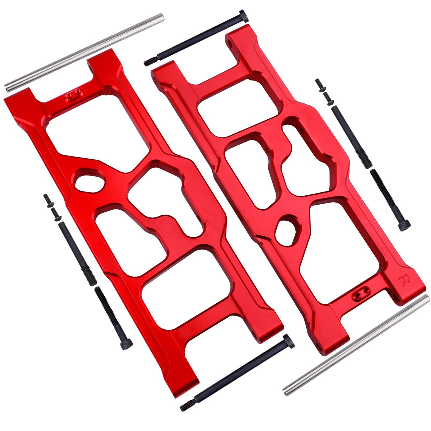 GoHobby Aluminum Rear Lower Suspension Arms for ARRMA Kraton 8S BLX 1/5 Scale RC Truck (1 Pair), Replaces ARA330590 Upgrades (Re