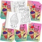 ArtCreativity 12 pcs 5  x 7  Mini Ice Cream Coloring Books for Kids - Summer Dessert-Themed Bulk Activity Set - Party Favors, Tr