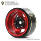 Treal 1.0 Beadlock SCX24 Wheels (4P) Classic 5-Star 1 Micro Beadlock Wheels for Axial 1/24 Deadbolt C10 Betty Gladitor Bronco 27