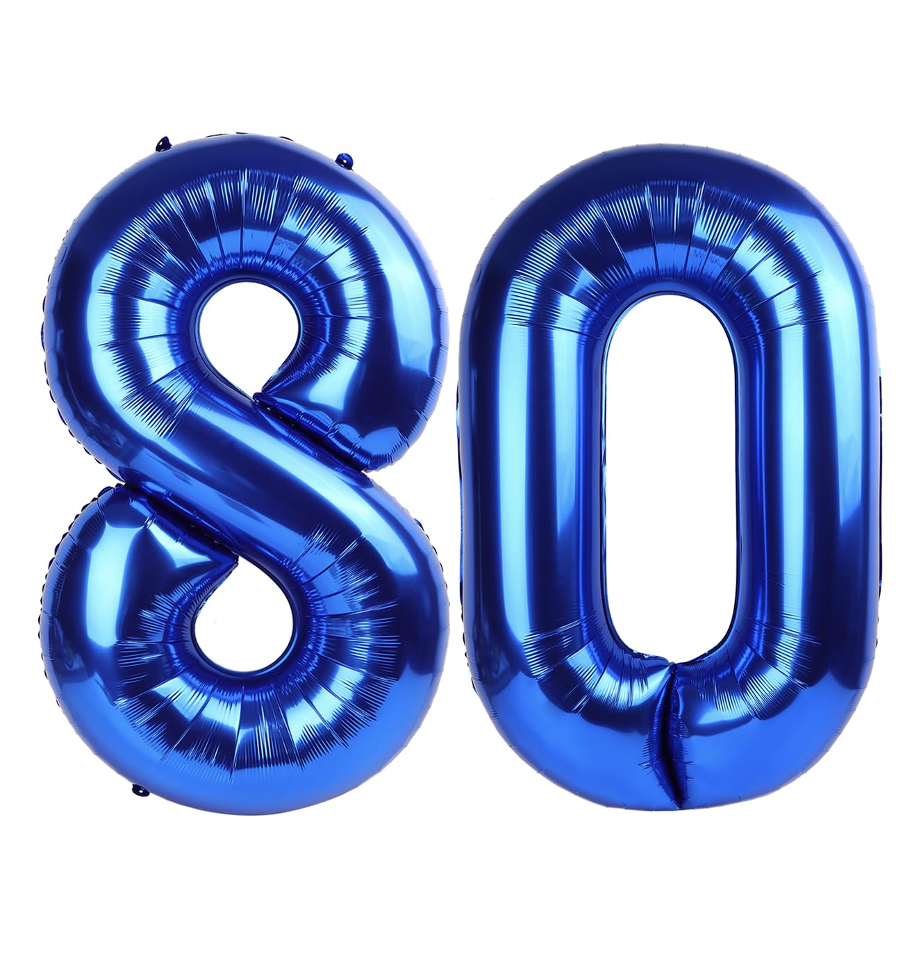 Navy Blue Number 80 Balloon 40 Inch, 80 Number Balloon, 80Th Navy Blue Birthday Decorations, 80 Year Old Women Men Blue Party Su