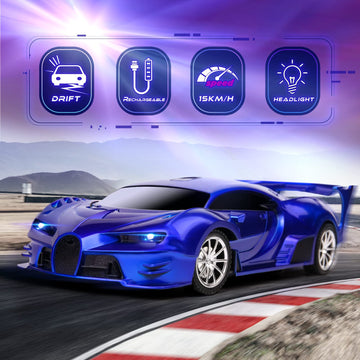 KULARIWORLD Remote Control Car 1/18 Rechargeable High Speed RC Cars Toys for Boys Girls Vehicle Racing Hobby with Headlight Xmas