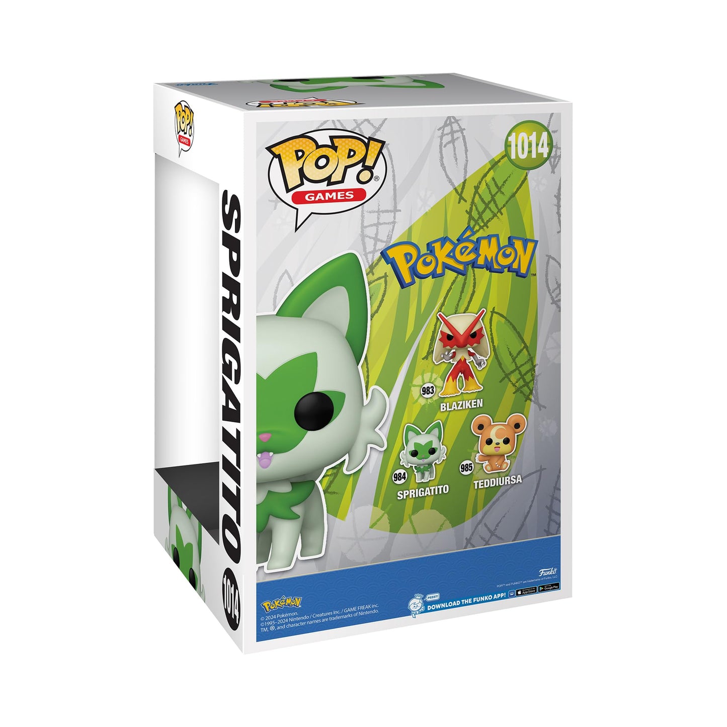 Funko Pop! Jumbo Pokemon Sprigatito Vinyl Figure - Multicoloured - Standard Size - Model 77548 - Collectible Toy for All Ages