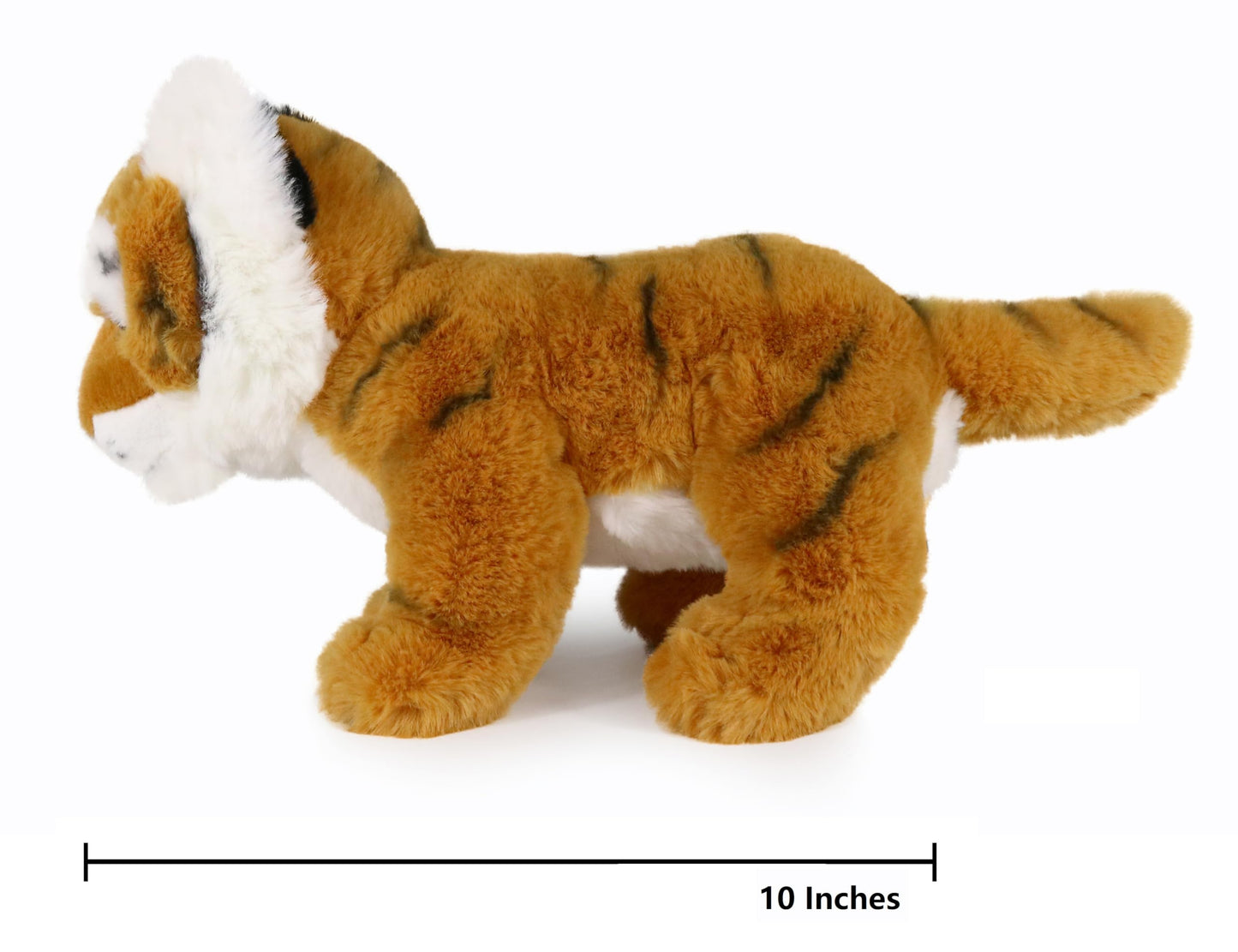 Ice King Bear Baby Tiger Stuffed Animal 10 Inches Cute Plush Toy (Brown)