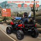 MOLACHI 24V Kids Ride on Car Truck  2 Seater Children Electric Cars  Kid Remote Control Vehicle with 200W Motors  3 Speeds  LED Lights  Spring Suspension  Music & Horn -Red