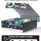 ZLCA Card Storage Box for MTG PTCG, Commander Deck Box Holds 3000+, Deck Storage Case with 4 Stoppers(Camouflage& White)