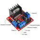 Diann 2 Sets Dc Gearbox Motor Tt Motor 200Rpm Tire Wheel Dc 3-6V 1:48 Male Connector With 1Pc L298N Motor Drive Controller Board