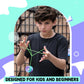 K1 Responsive Yoyo Pro, Trick Yo-Yo For Kids Beginners, Durable Plastic Yoyo With 12 Yo Yo Strings +2 Hubstacks + Yoyo Case Bag + Yo-Yo Glove (Green Purple)