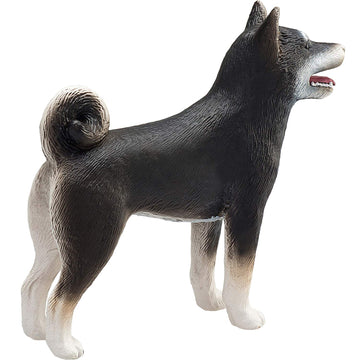 Mojo Black Shiba Inu Realistic Domesticated Animal Hand Painted Toy Figurine