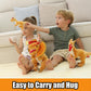 Wilomis Baby Dinosaur Stuffed Animal - Yellow Dino Dilophosaurus With Egg Dinosaur Plush Toy, Soft Stuffed Dinosaurs For Boys 3-