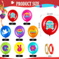 40 Pack 60s Hippie Theme Party Balloons Decorations, 12 Inch Retro Flower Groovy Party Power Peace Sign Party Latex Balloons fo