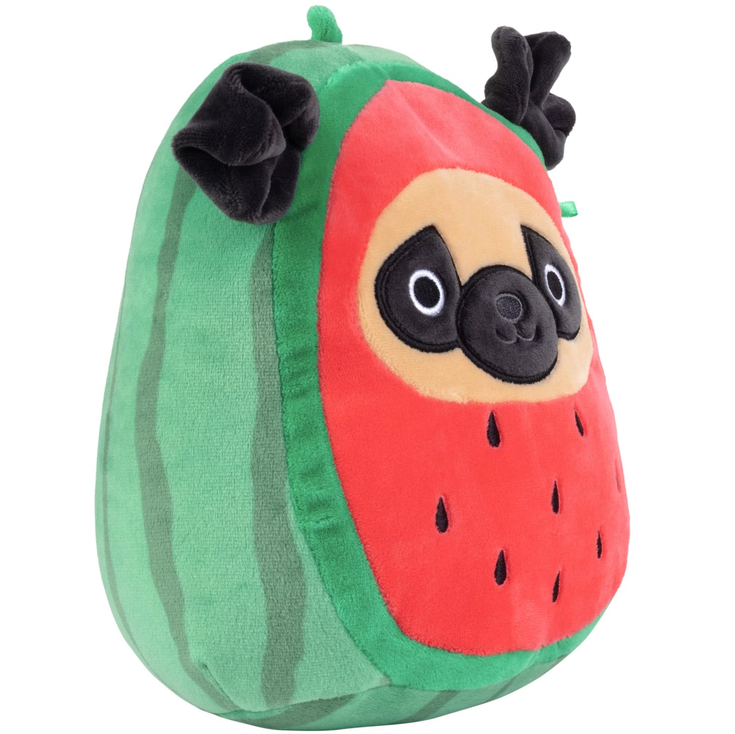 Squishmallows Original 8-Inch Prince Watermelon Pug Puppy Plush Toy - Soft & Squishy Collectible Stuffed Animal for Kids