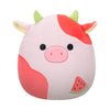 Squishmallows Original 8-Inch Plush Watermelon Scented Cow - Model SQCR06531, Soft Polyester Toy